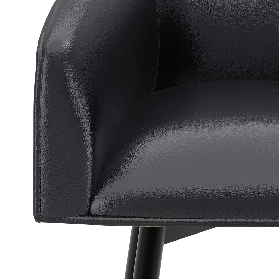 Barrel Bar Stool - Black - Image 16