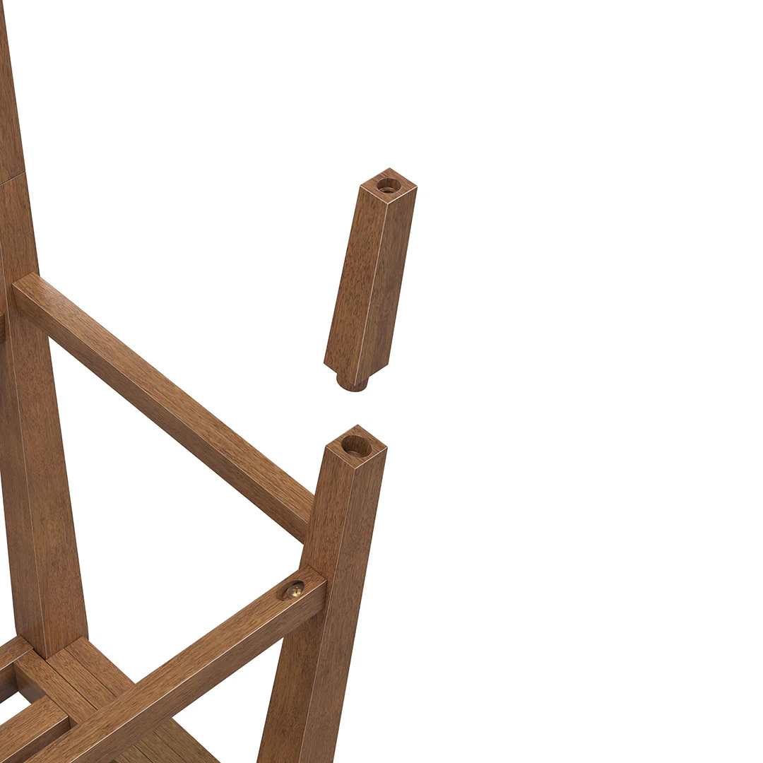 Barrel Bar Stool - Brown - Image 5