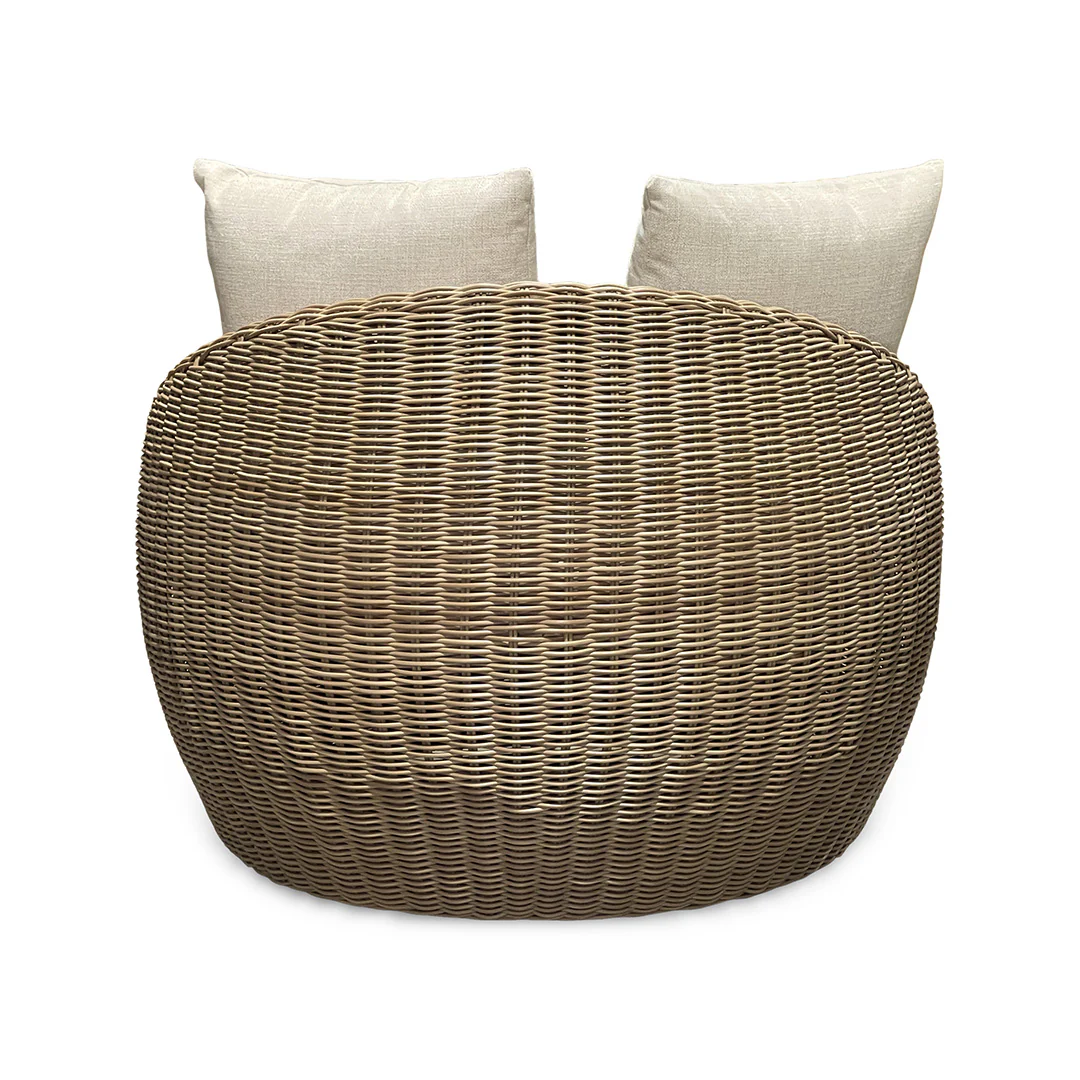 Huntington Outdoor Papasan Swivel Chair - Image 5