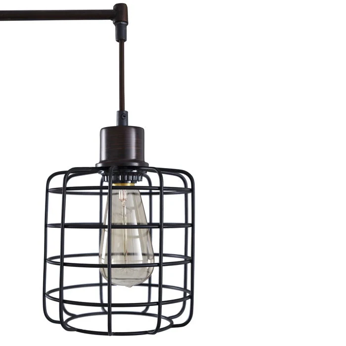 Madison Bronze Cage Chade Floor Lamp - Image 7