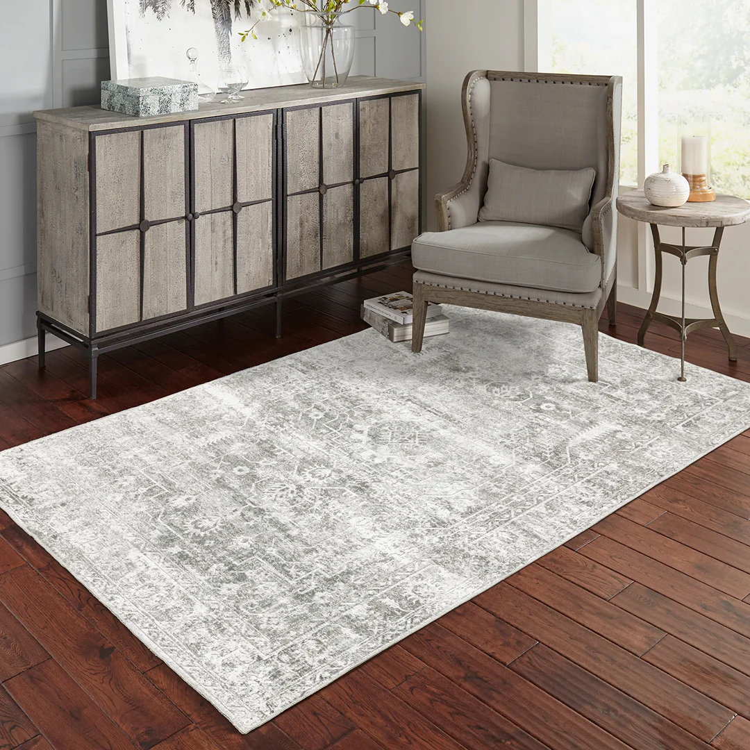 Malibu Platinum Washable Rug - Image 2