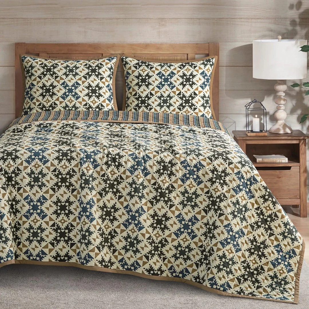 Mosaic Reversible Coverlet Set - Image 7
