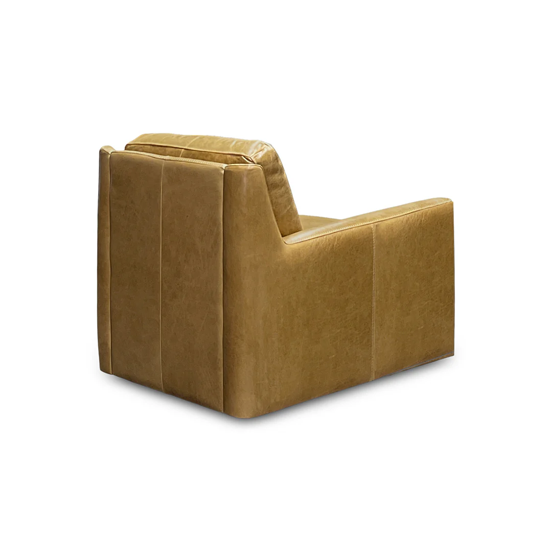 York Leather Swivel Chair - Image 5